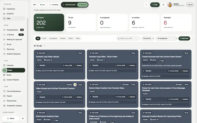 Heart to Heart Workspace website preview